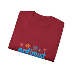 Optimist Floral Tee — "optimist" Graphic T-Shirt