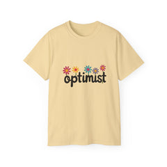 Optimist Floral Tee — Positive Vibes Flower T-Shirt