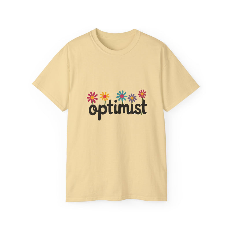 Optimist Floral Tee — Positive Vibes Flower T-Shirt