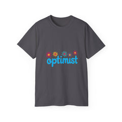 Optimist Floral Tee — "optimist" Graphic T-Shirt