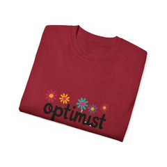Optimist Floral Tee — Positive Vibes Flower T-Shirt