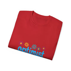 Optimist Floral Tee — "optimist" Graphic T-Shirt