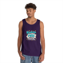 Kindness Is Free Tank Top — Spread It Everywhere Inspirational Graphic