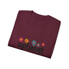 Optimist Floral Tee — Positive Vibes Flower T-Shirt
