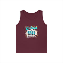 Kindness Is Free Tank Top — Spread It Everywhere Inspirational Graphic