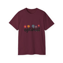 Optimist Floral Tee — Positive Vibes Flower T-Shirt