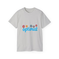 Optimist Floral Tee — "optimist" Graphic T-Shirt