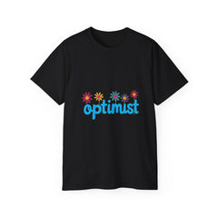 Optimist Floral Tee — "optimist" Graphic T-Shirt