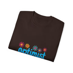 Optimist Floral Tee — "optimist" Graphic T-Shirt