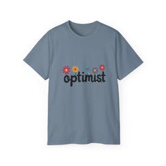 Optimist Floral Tee — Positive Vibes Flower T-Shirt