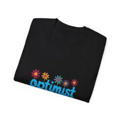 Optimist Floral Tee — "optimist" Graphic T-Shirt