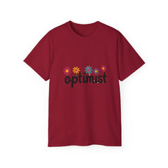 Optimist Floral Tee — Positive Vibes Flower T-Shirt