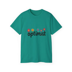 Optimist Floral Tee — Positive Vibes Flower T-Shirt
