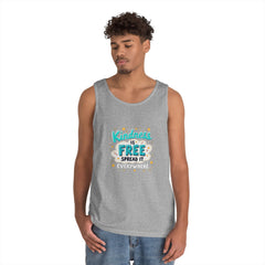 Kindness Is Free Tank Top — Spread It Everywhere Inspirational Graphic