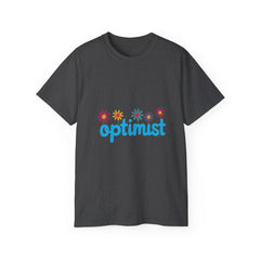 Optimist Floral Tee — "optimist" Graphic T-Shirt