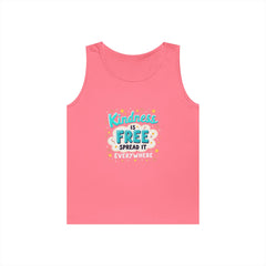 Kindness Is Free Tank Top — Spread It Everywhere Inspirational Graphic