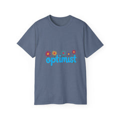 Optimist Floral Tee — "optimist" Graphic T-Shirt