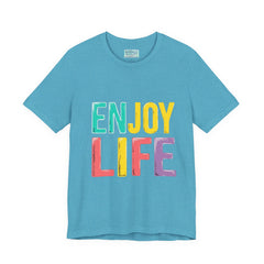 Enjoy Life T-Shirt — Colorful Positive Graphic Tee