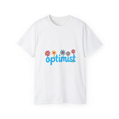 Optimist Floral Tee — "optimist" Graphic T-Shirt