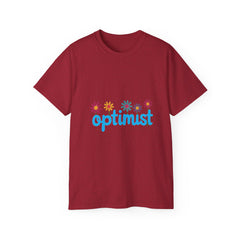 Optimist Floral Tee — "optimist" Graphic T-Shirt