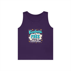 Kindness Is Free Tank Top — Spread It Everywhere Inspirational Graphic