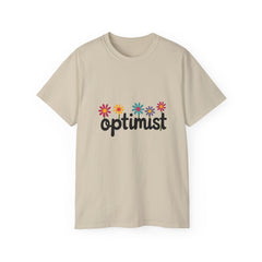Optimist Floral Tee — Positive Vibes Flower T-Shirt