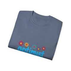 Optimist Floral Tee — "optimist" Graphic T-Shirt