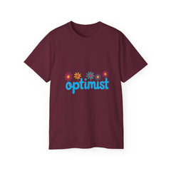 Optimist Floral Tee — "optimist" Graphic T-Shirt