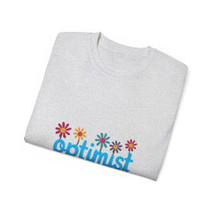 Optimist Floral Tee — "optimist" Graphic T-Shirt