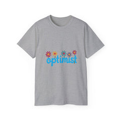 Optimist Floral Tee — "optimist" Graphic T-Shirt