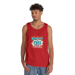 Kindness Is Free Tank Top — Spread It Everywhere Inspirational Graphic