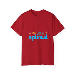 Optimist Floral Tee — "optimist" Graphic T-Shirt