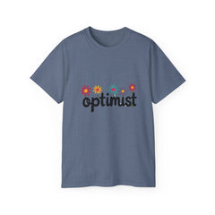 Optimist Floral Tee — Positive Vibes Flower T-Shirt