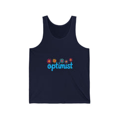 Optimist Floral Tank Top — Positive Vibes Summer Tank
