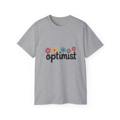 Optimist Floral Tee — Positive Vibes Flower T-Shirt