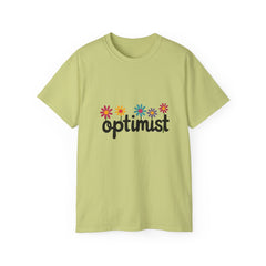 Optimist Floral Tee — Positive Vibes Flower T-Shirt