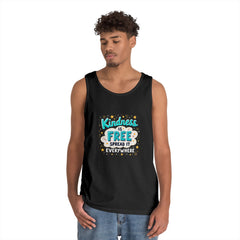 Kindness Is Free Tank Top — Spread It Everywhere Inspirational Graphic