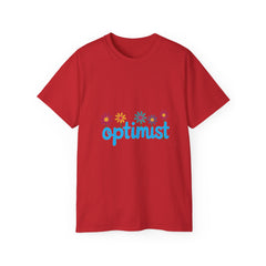 Optimist Floral Tee — "optimist" Graphic T-Shirt