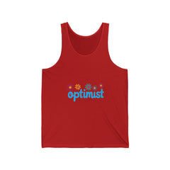 Optimist Floral Tank Top — Positive Vibes Summer Tank