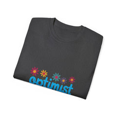 Optimist Floral Tee — "optimist" Graphic T-Shirt