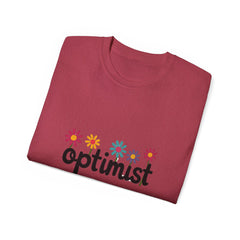 Optimist Floral Tee — Positive Vibes Flower T-Shirt