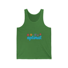 Optimist Floral Tank Top — Positive Vibes Summer Tank