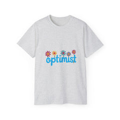 Optimist Floral Tee — "optimist" Graphic T-Shirt